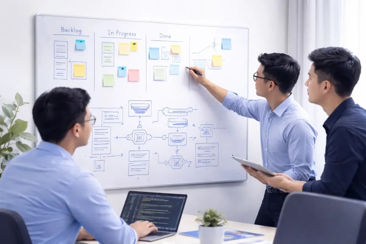 neoBrillia senior engineering team working together