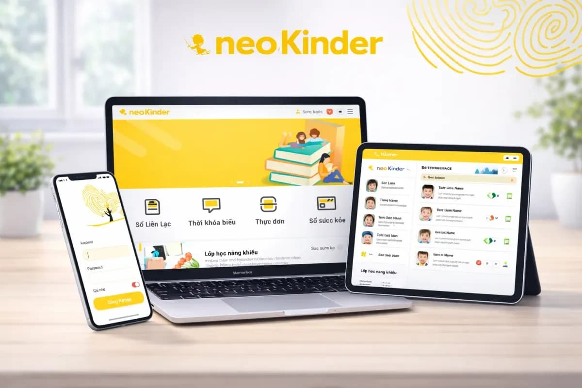 neoKinder preschool management dashboard